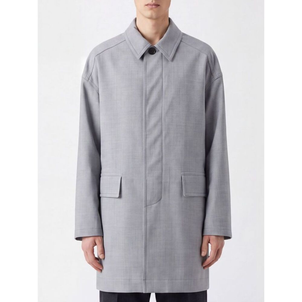 Dries Van Noten Coat Men Grey